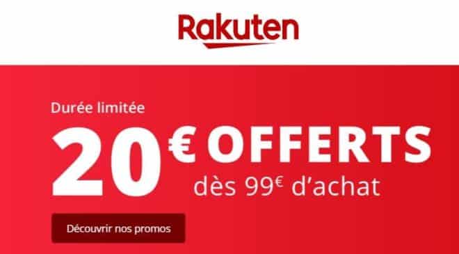 20€ de remise sur Rakuten - code promo