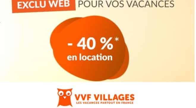 40% de réduction sur votre séjour VVF Villages