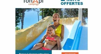 Jusqu’à 2 nuits offertes dans en camping Tohapi cet été en réservant maintenant