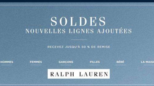 Nouvelle démarque Ralph Lauren