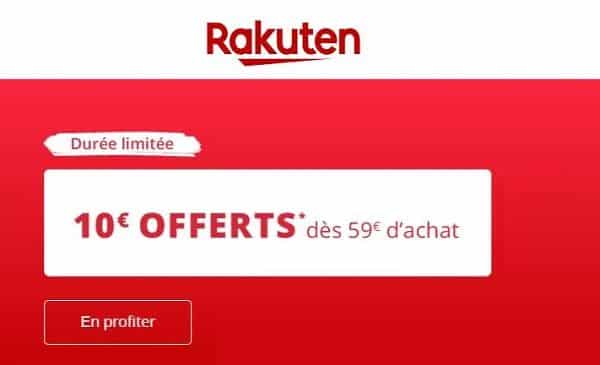 Rakuten Day 10€ De Remise Dès 59€ D’achat Sur Le Site Aujourd’hui