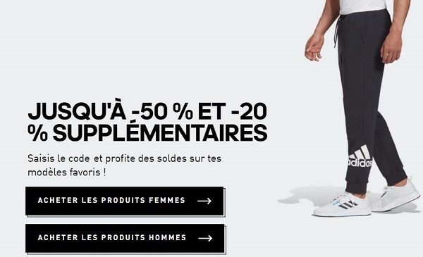 Soldes Adidas 20% Supplémentaires