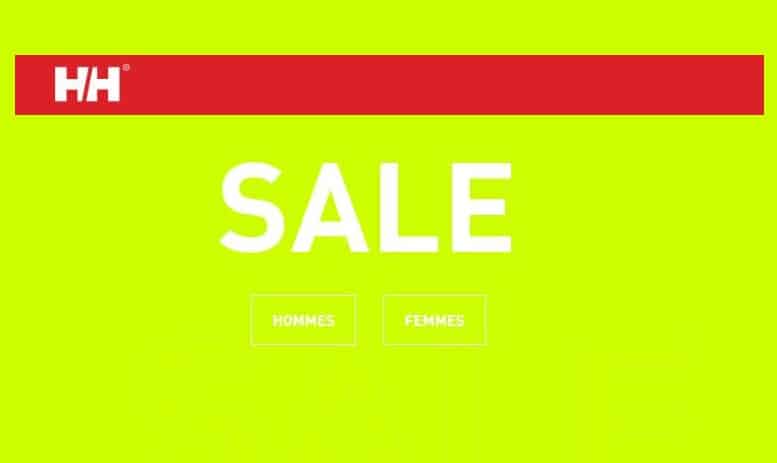 Soldes Helly Hansen : chaussures et vêtements homme et femme moins chers