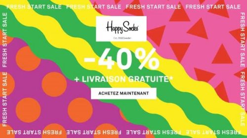 Soldes Chaussettes Happy Socks