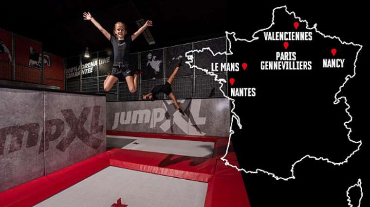 Trampoline parc Jump XL pas cher : dès 7,5€ au lieu de 12€ (Paris, Nantes, Valenciennes, Le Mans, Nancy)