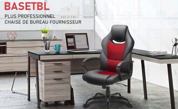 chaise bureau pivotante ergonomique BASETBL