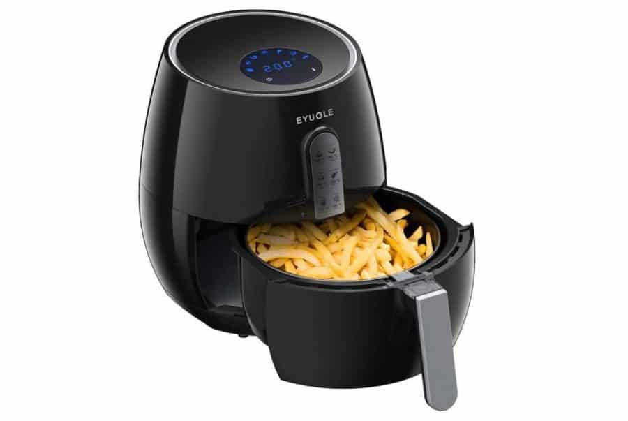 Moins de 40€ la friteuse sans huile multifonction EYUGLE (programmable / 7 en 1 / 3,5L / écran LCD tactile) – livraison gratuite