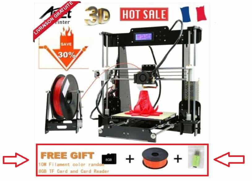 imprimante 3D Anet A8 Printer Kit et 10m de filament GRATUIT