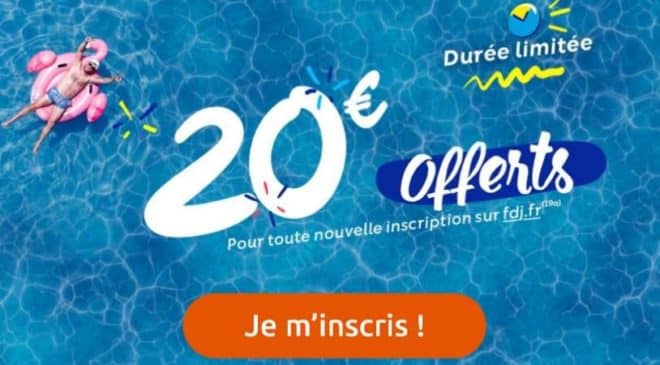 jouez en ligne 10€ et obtenez 20€ offerts sur le site Française des jeux