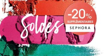20% de remise en plus sur les Soldes Sephora
