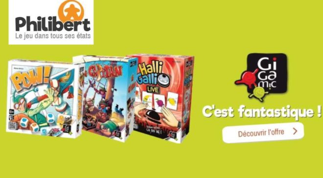 50% remise sur une sélection de jeux Gigamic