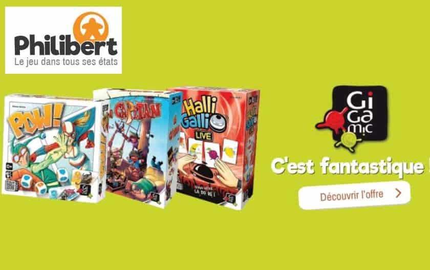 50% remise sur une sélection de jeux Gigamic