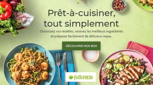 remise sur votre premier panier recettes HelloFresh