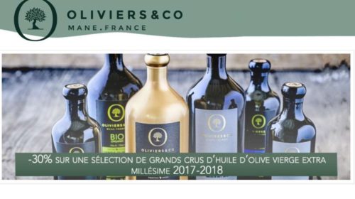 réduction sur des grands crus d'huile d'olive millésimés Oliviers&Co