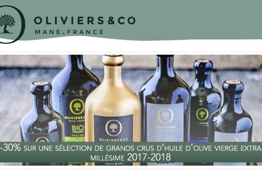 réduction sur des grands crus d'huile d'olive millésimés Oliviers&Co