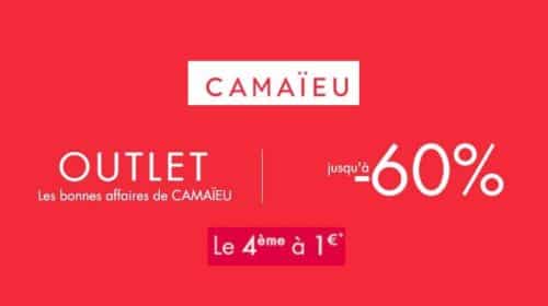 4ème article Outlet Camaïeu acheté est à 1€