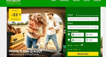 Jusqu’à 25% de remise sur vos locations de voiture avec Europcar
