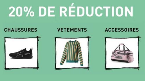 Offre de la rentrée Puma remise sur le rayon Back To School