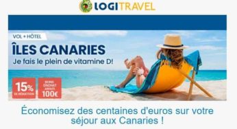 Offre spéciale séjour aux Canaries : dès 250€/semaine vol + hôtel par Logitravel (+ jusqu’à 100€ en bons d’achat sur les services)
