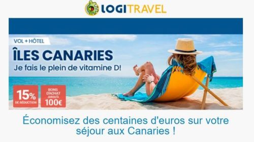 Offre spéciale séjour aux Canaries dès 250€ semaine vol + hôtel par Logitravel
