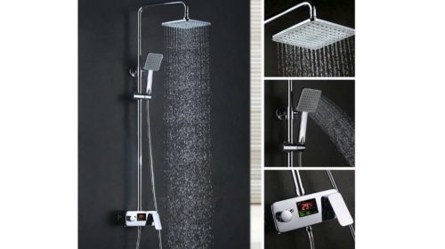 colonne de douche avec affichage température LCD Homelody