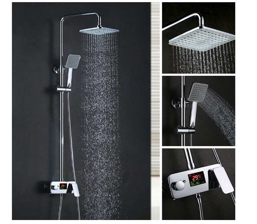 colonne de douche avec affichage température LCD Homelody