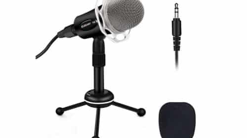 microphone PRO avec condensateur pour PC sur pied Elegiant