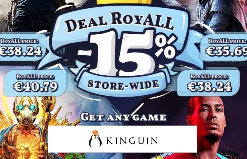 15% de réduction sur tout le site Kinguin