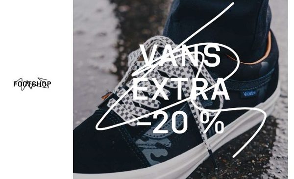 20% de remise sur vans chaussures et vêtements sur footshop