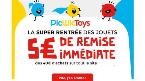 5€ de remise sur PicWicToys