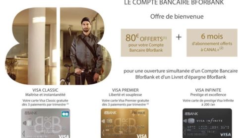 6 mois d’abonnement Canal+ offerts pour l’ouverture d’un compte Bancaire BforBank