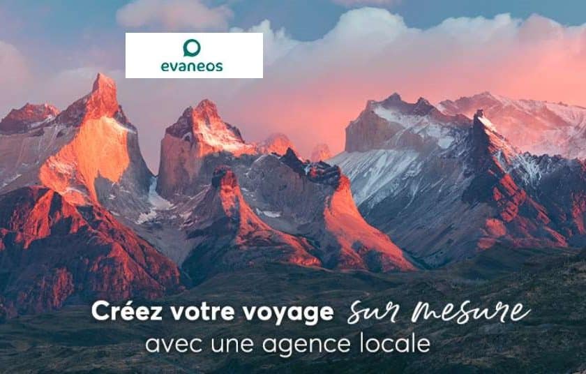 Bon d’achat Evaneos séjours sur mesures partout dans le monde