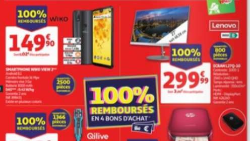 Catalogue des produits 100% remboursés Auchan du mercredi 25 septembre 2019