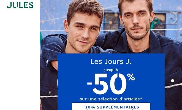 Jusqu’à 50% De Remises Pendant Les Jours Jules