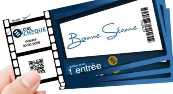 Ticket de cinéma CinéChèque à tarif réduit : 6,90 euros 1 place, 13,50 euros les 2… (valable dans plus de 1000 salles)