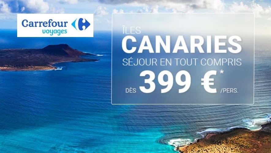Vente flash séjour aux iles canaries en tout compris dès 399€ (8j/7n