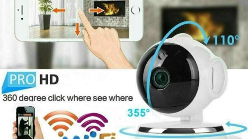 caméra surveillance Wi-fi rotative avec vision nocturne