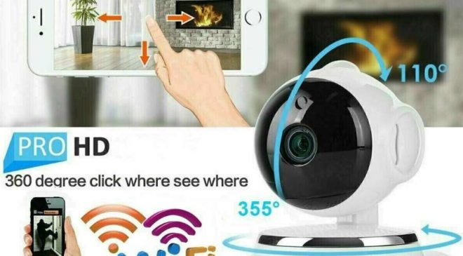 caméra surveillance Wi-fi rotative avec vision nocturne