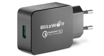 5,45€ chargeur USB mural Blitzwolf 18W Quick Charge 3 port inclus