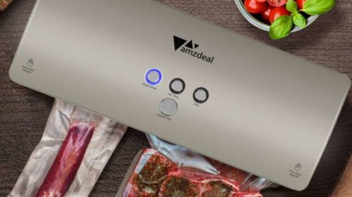 emballeuse alimentaire sous vide automatique Amzdeal et 20 sacs