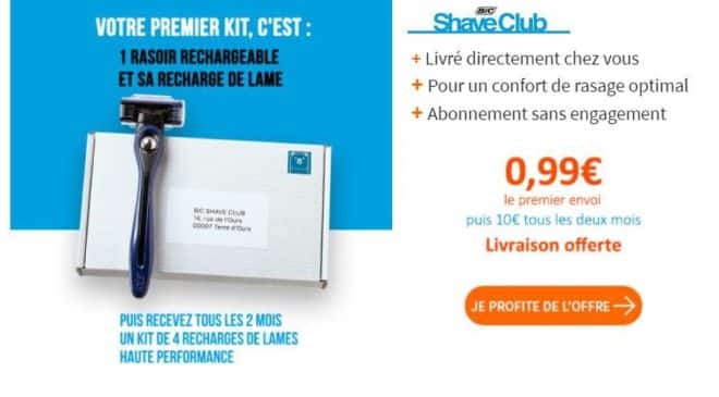 kit de rasage BIC Shave Club avec livraison gratuite Bricoprivé