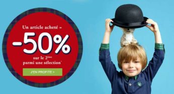 1 article acheté = le second à -50% sur Sergent Major