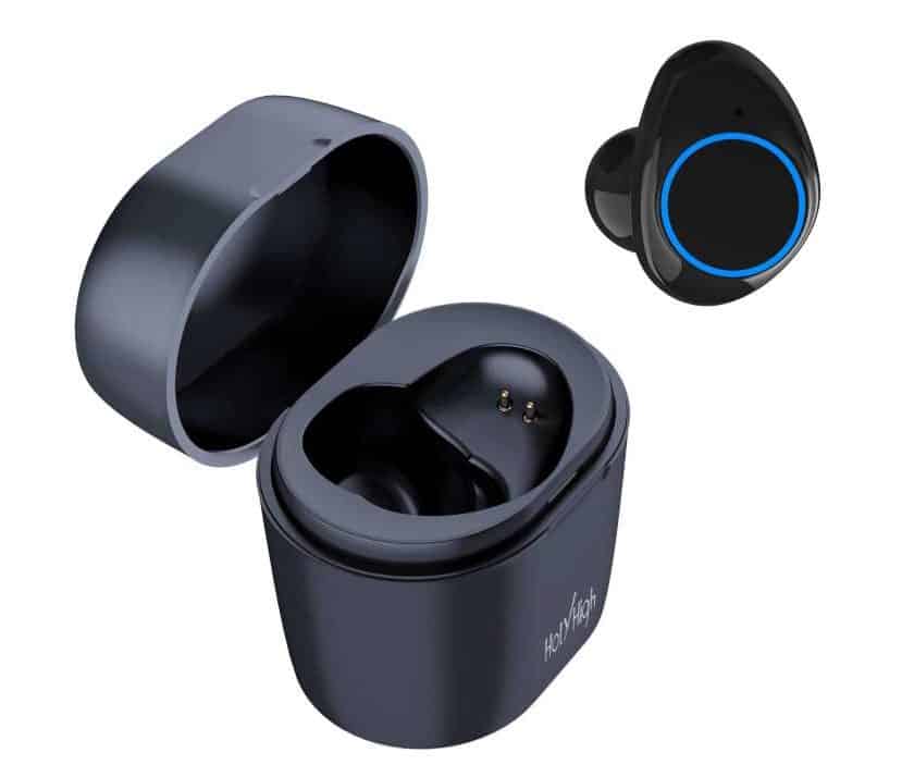 oreillette Bluetooth HolyHigh E9 Bluetooth 5.0 avec boitier de charge