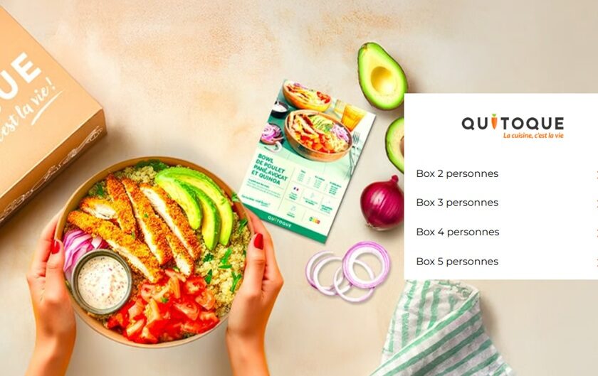 paniers recettes quitoque à moins 50%