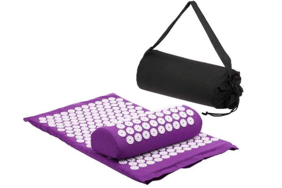 PROMO : 24,99€ tapis acupression avec coussin de massage Anself (yoga, relaxation…)