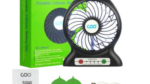 ventilateur USB 3 vitesses avec batterie COO
