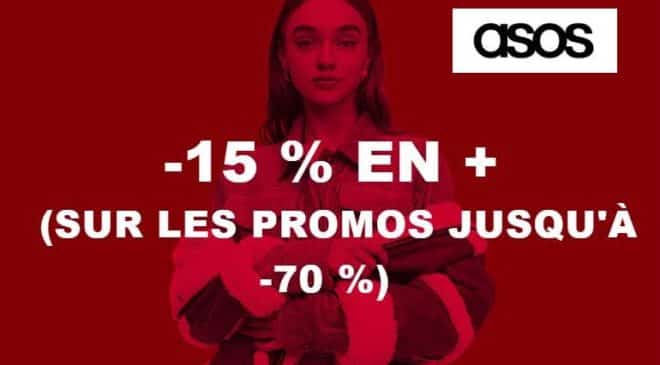 15% de remise supplémentaire sur les articles en promotions sur Asos