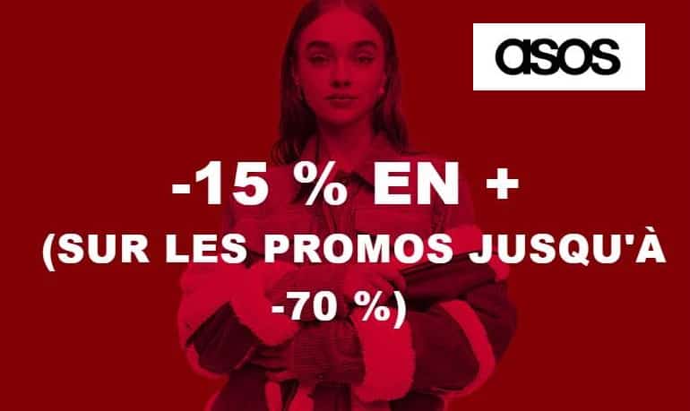 15% de remise supplémentaire sur les articles en promotions sur Asos