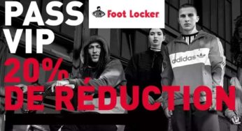 20% de reduction sur le site Foot Locker (ou en magasin) – jusqu’à dimanche