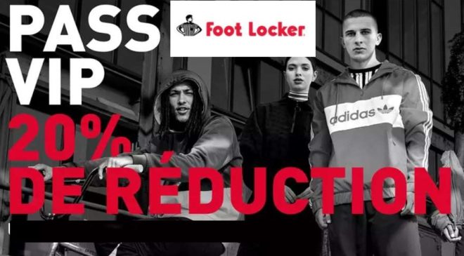 20% de reduction sur le site Foot Locker